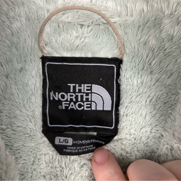 The North Face Mint Green And Tan Inlux Fur Lined Insulated Hyvent Jacket Size L - Picture 8 of 12